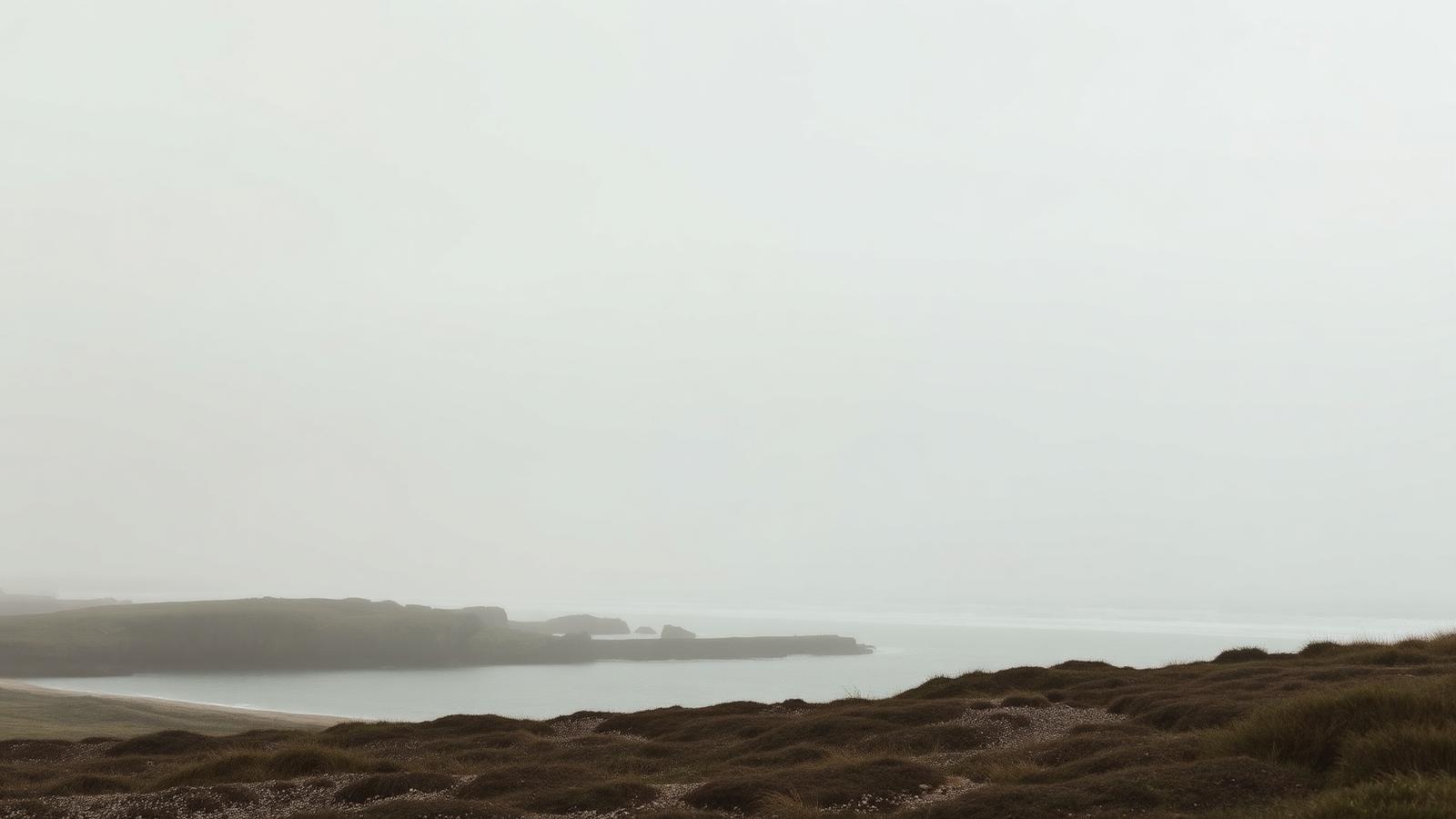 Côte du Cotentin dans la brume — sérénité et présence